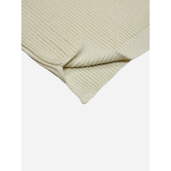 Skies Are Blue Oatmeal Sweater Criss Cross Back Small Chunky Knit Cozy Casual - Picture 3 of 9